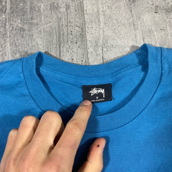 Blue Stüssy Longsleeve - Puff Print - Picture 4 of 7